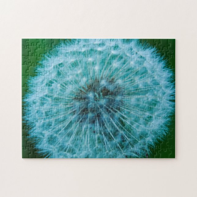 Dandelion in Blue Jigsaw Puzzle (Horizontal)