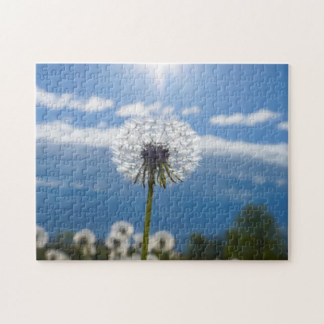 Dandelion In The Light Jigsaw Puzzle (Horizontal)