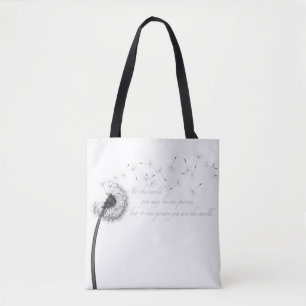 Dandelion Inspiration All-Over Print Tote Bag