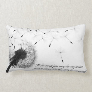 Dandelion Inspiration Lumbar Pillow 13" x 21"
