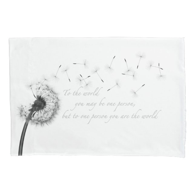 Dandelion Inspiration Pillow Case (Front)