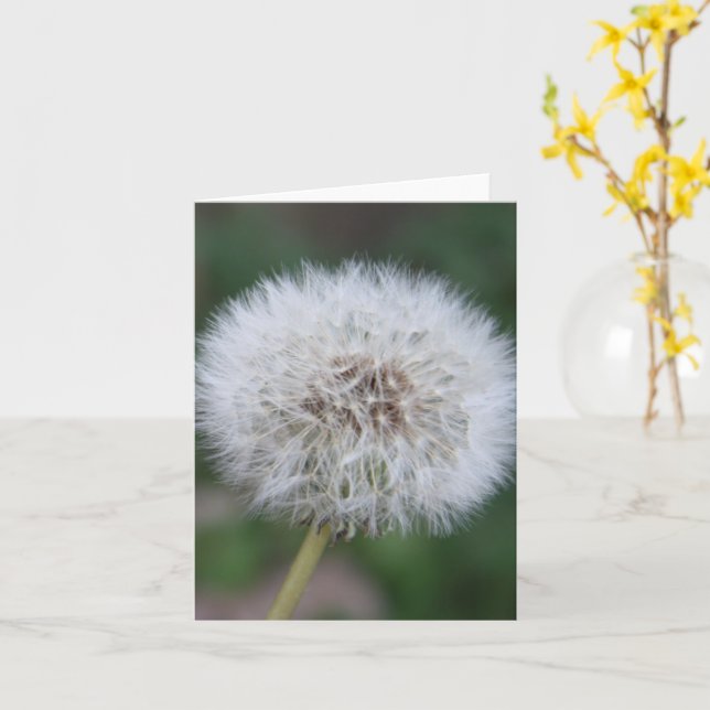 Dandelion Inspirational Note Card (Yellow Flower)