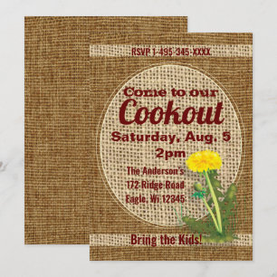 Dandelion Invitation