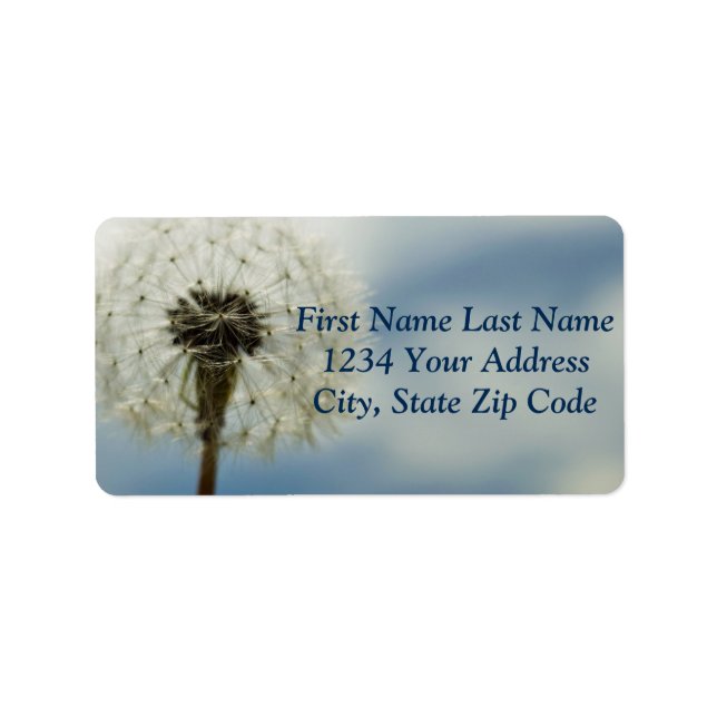 Dandelion Label (Front)