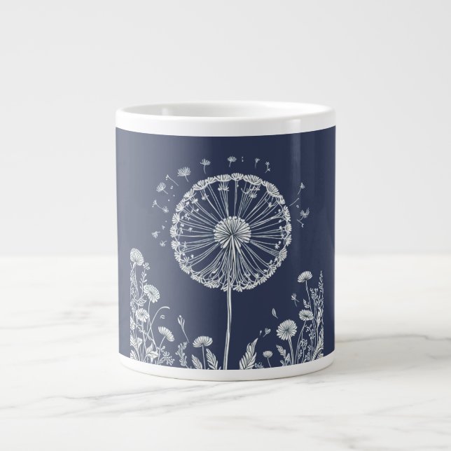 Dandelion Large Coffee Mug (Front)