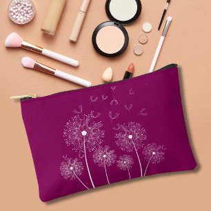 Dandelion Line Art Small Accessory Pouch
