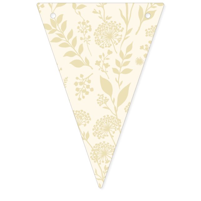 Dandelion Meadow Golden Wheat - Neutral Bunting (First Flag)