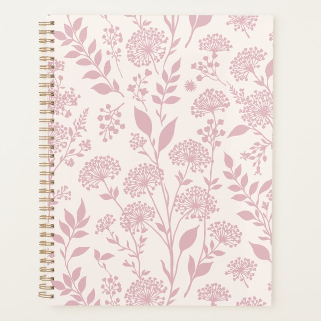Dandelion Meadow Muted Rose - Neutral Planner (Front)