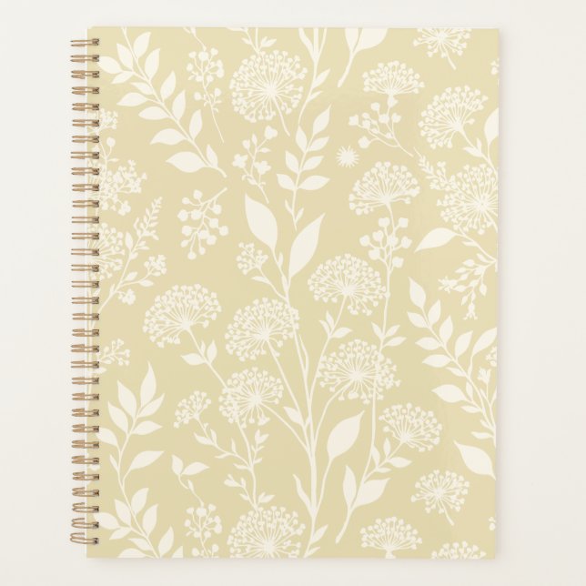 Dandelion Meadow Neutral - Golden Wheat Planner (Front)