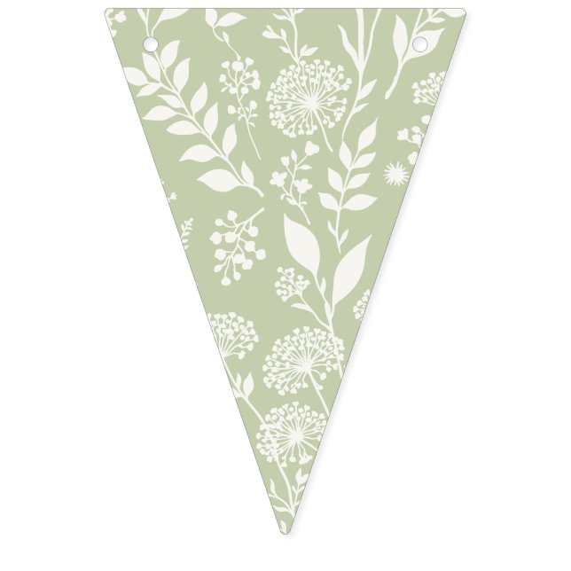 Dandelion Meadow Neutral - Soft Olive Bunting (First Flag)
