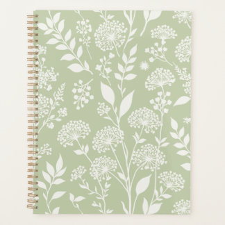 Dandelion Meadow Neutral - Soft Olive Planner