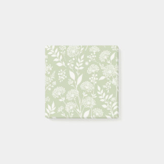 Dandelion Meadow Neutral - Soft Olive Post-it Notes