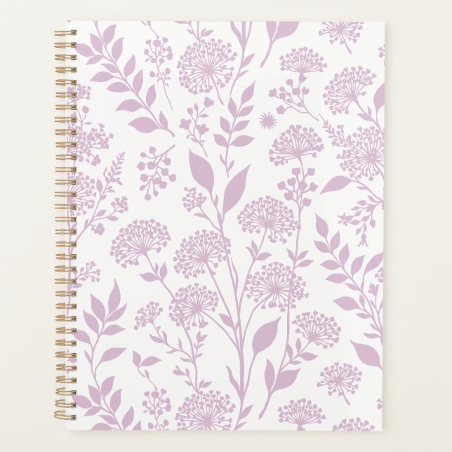 Dandelion Meadow Warm Lilac - Neutral Planner (Front)