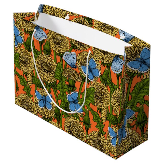 Dandelion medow large gift bag (Back Angled)