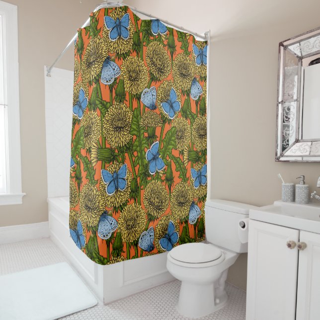 Dandelion medow shower curtain (In Situ)