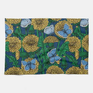 Dandelion medow tea towel