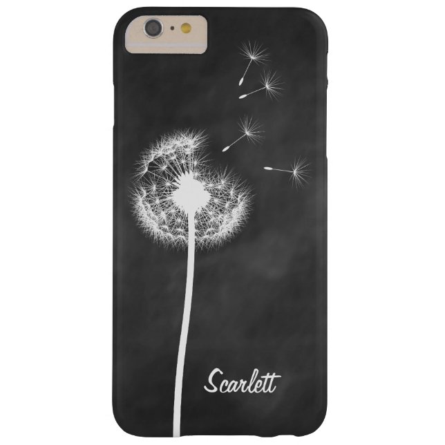 Dandelion Monogram Chalkboard iPhone 6/6s Plus Case-Mate iPhone Case (Back)