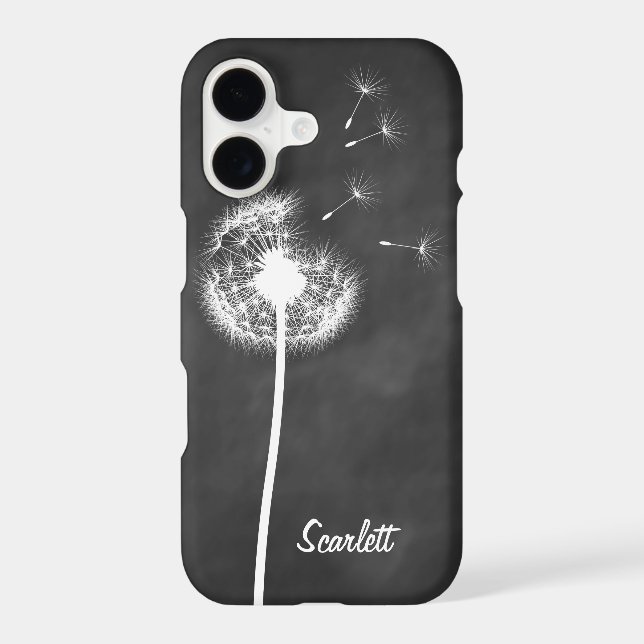 Dandelion Monogram Chalkboard iPhone 7 Plus (Back)