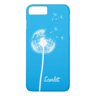 Dandelion Monogrammed Bright Blue iPhone 7 Plus iPhone 8 Plus/7 Plus Case