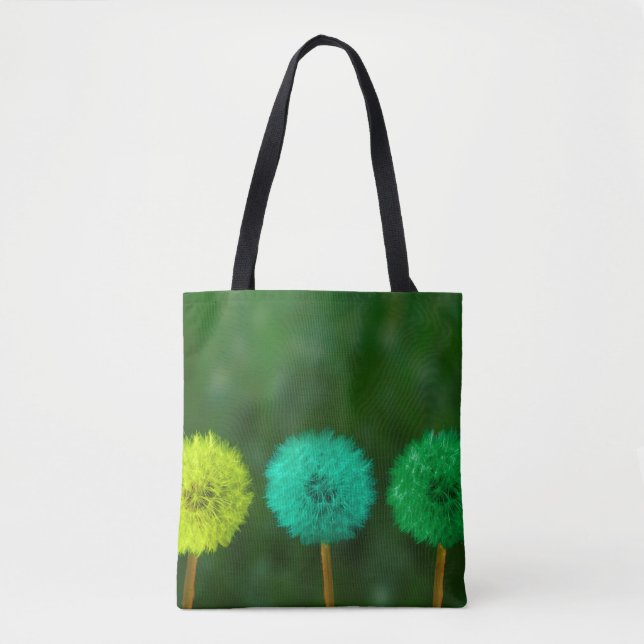Dandelion multicoloured coloured tote bag (Front)