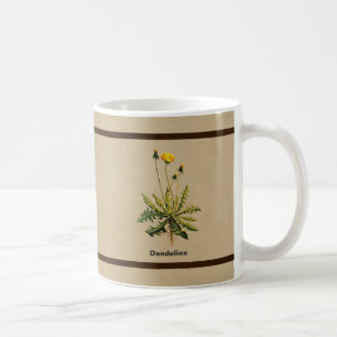 Dandelion On Old Paper Coffee Mug