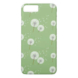 Dandelion Pattern on Green Background iPhone 8 Plus/7 Plus Case