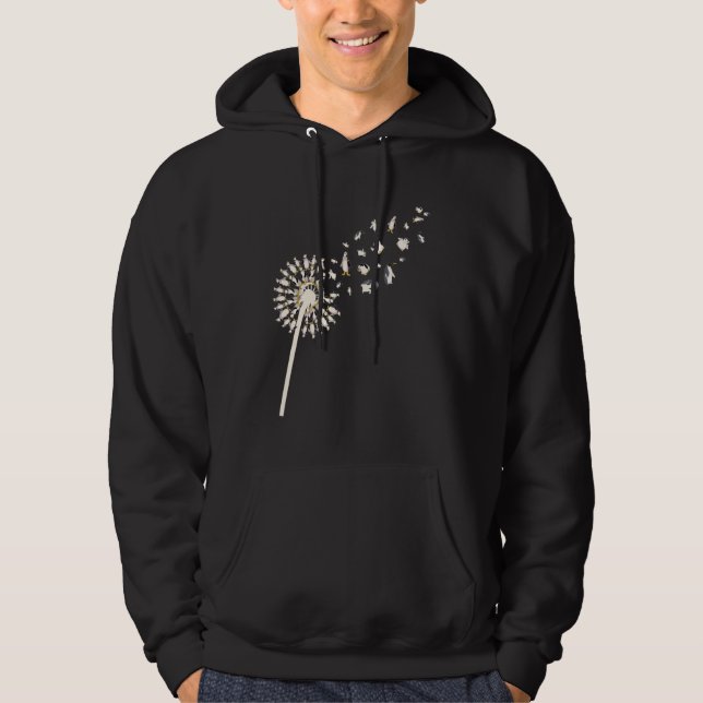 Dandelion Penguin Bird  Zoo Animal Antarctica Peng Hoodie (Front)