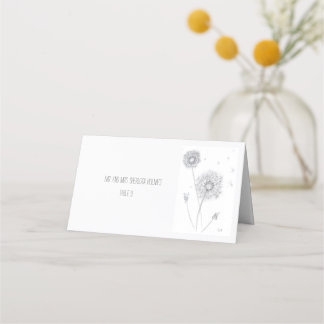 Dandelion Place Card