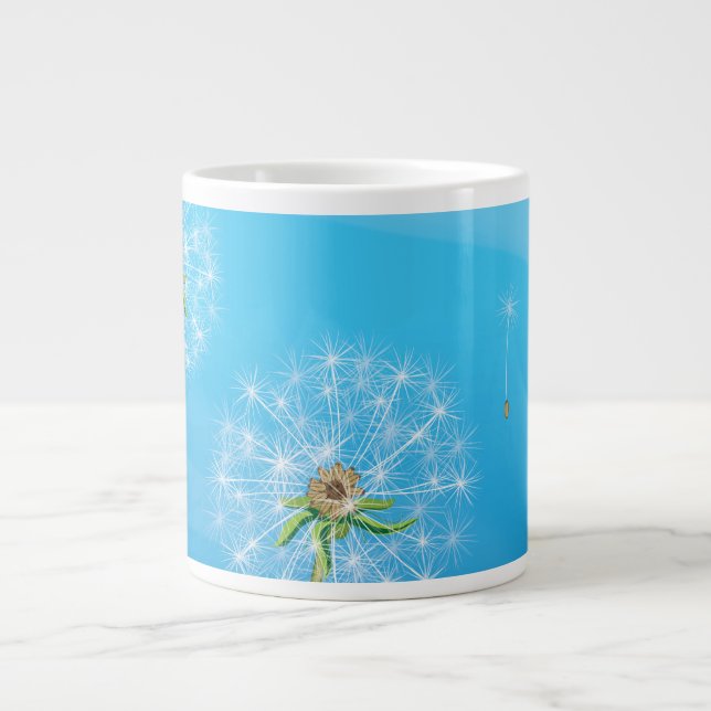 Dandelion Plant Large Coffee Mug (Front)