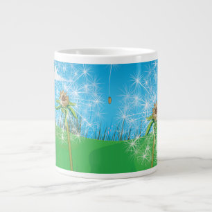 Dandelion Plant Large Coffee Mug