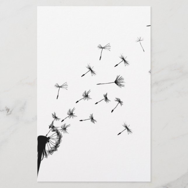 Dandelion puff in the wind (Front)