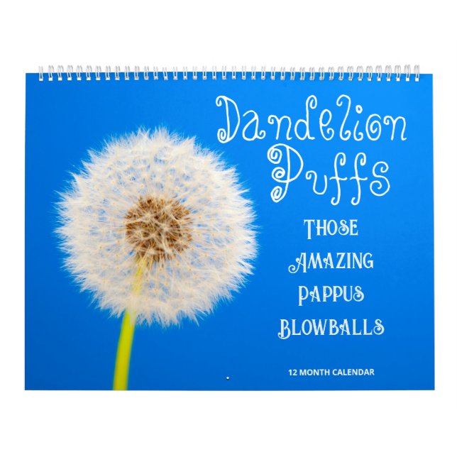 Dandelion Puffs: Those Amazing Pappus Blowballs Calendar (Cover)