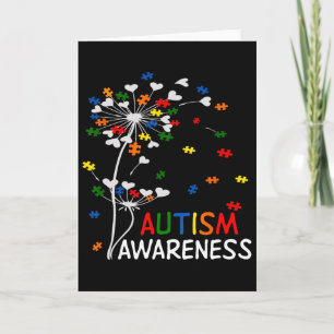 Dandelion Puzzle Piece Cool Autism Awareness Gift Card