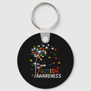 Dandelion Puzzle Piece Cool Autism Awareness Gift Key Ring