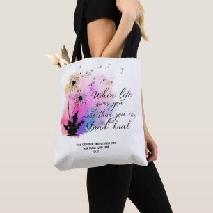 Dandelion Scripture Sunday School Bible Custom Tote Bag