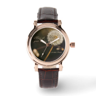 Dandelion Seed Head in Brown Tones Watch
