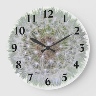 Dandelion Seed Head  Large Clock