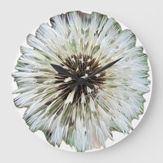 Dandelion Seed Head Macro Wall Clock (Front)