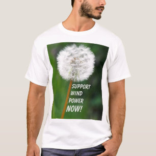 Dandelion Seed Head Wind Power T-shirt