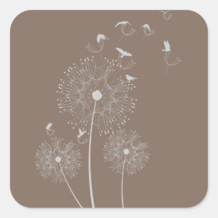 Dandelion Seed Thieves Square Sticker