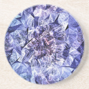 DANDELION SEEDS ABSTRACT COASTER