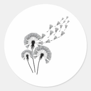 Dandelion Shuttle Shirt For Badminton Player _ Bad Classic Round Sticker