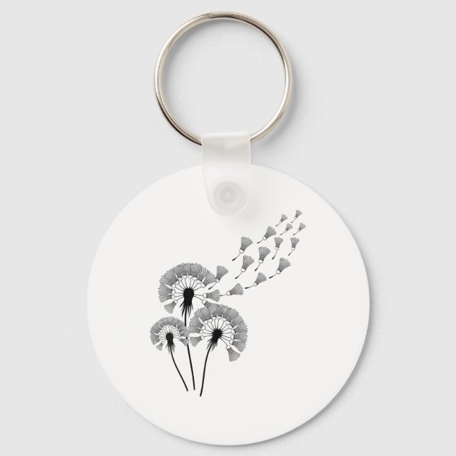 Dandelion Shuttle Shirt For Badminton Player _ Bad Key Ring (Front)