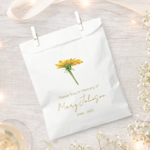 Dandelion Simple Seed packet Funeral Favour Bag