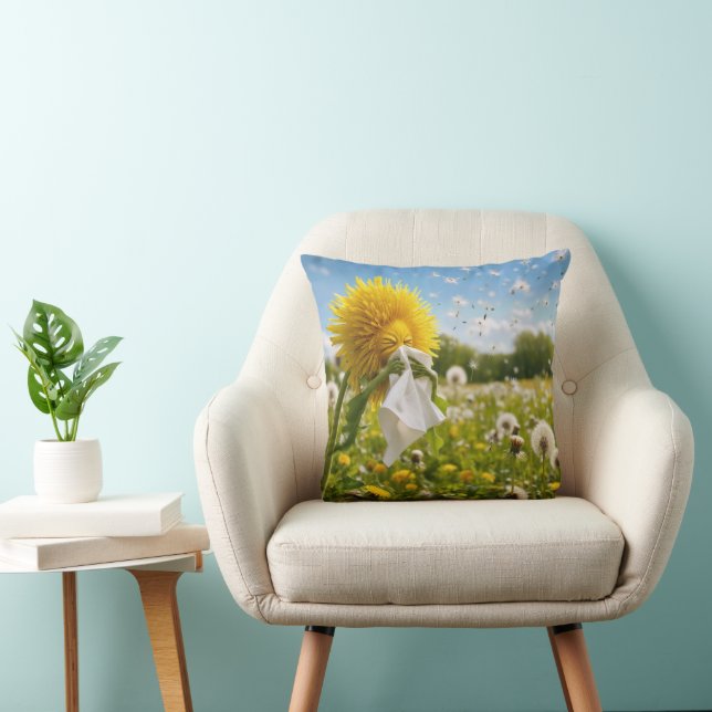 Dandelion Sneezing in Tissue Cushion (Chair)