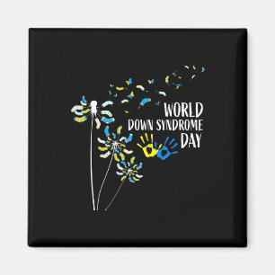 Dandelion Socks World Down Syndrome Day Awareness Magnet