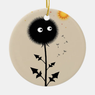 Dandelion Summer Ceramic Ornament