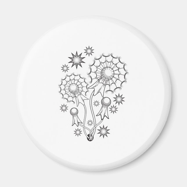 Dandelion Tattoo Design Magnet (Front)
