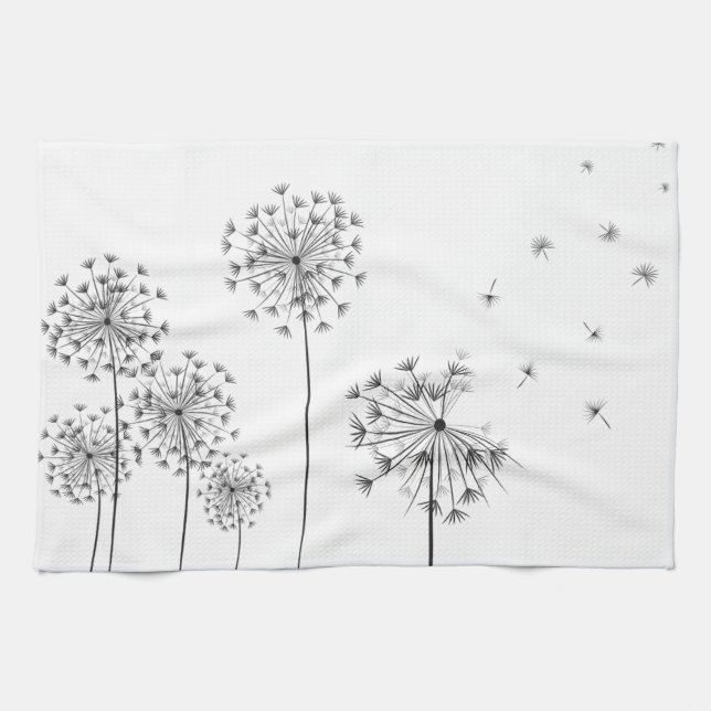 Dandelion Tea Towel (Horizontal)
