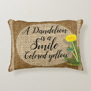 Dandelion throw pillow